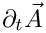 $\partial_t \vec{A}$